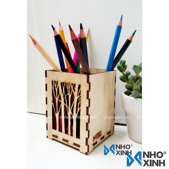 Hộp cắm bút hình rừng cây - Pencil case_FO1